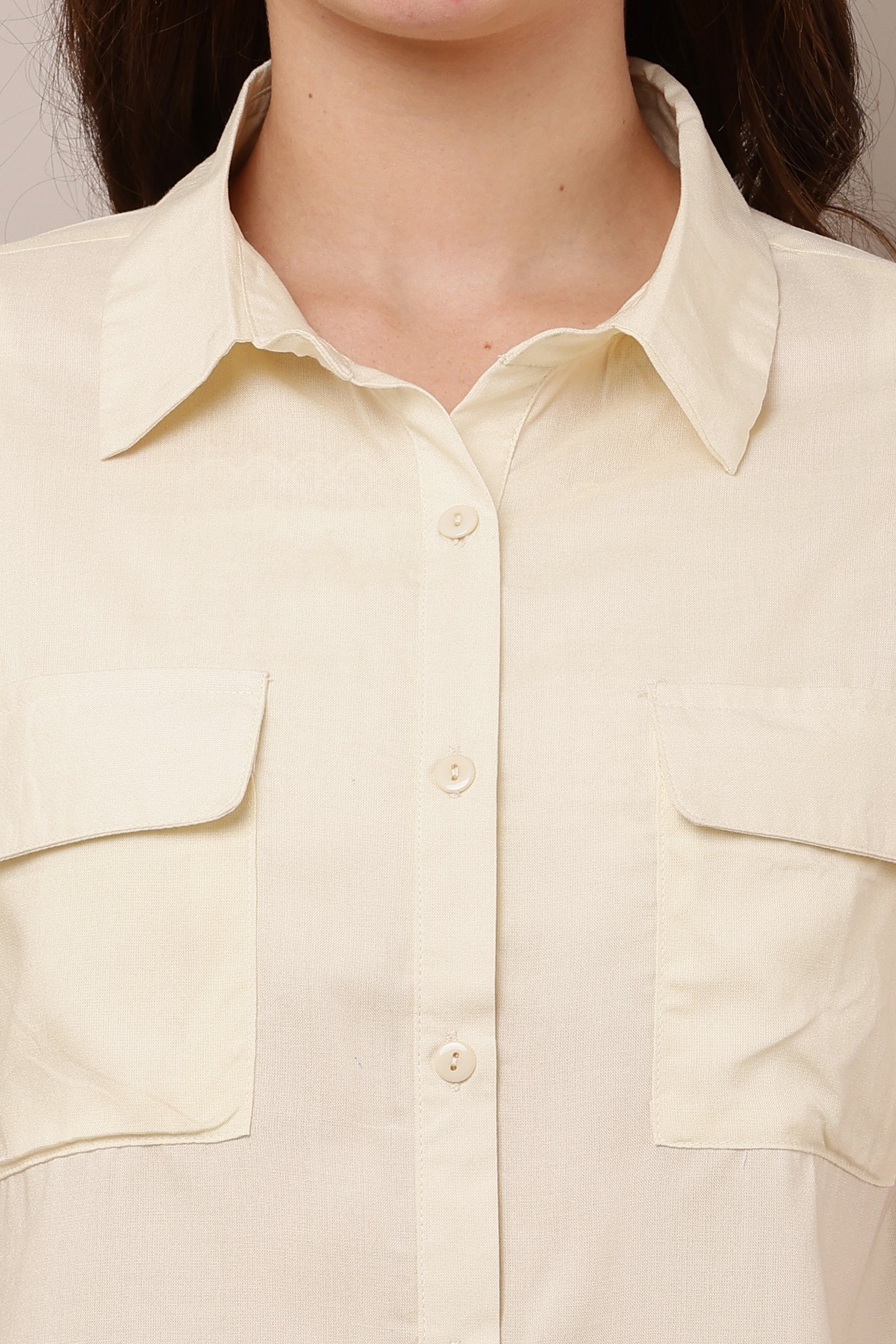 Women's White Half Sleeve Top